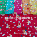 100 cotton printed flannel fabric/Printed flannel fabric for beding